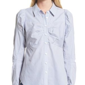 Veronica Beard puff-sleeve blouse